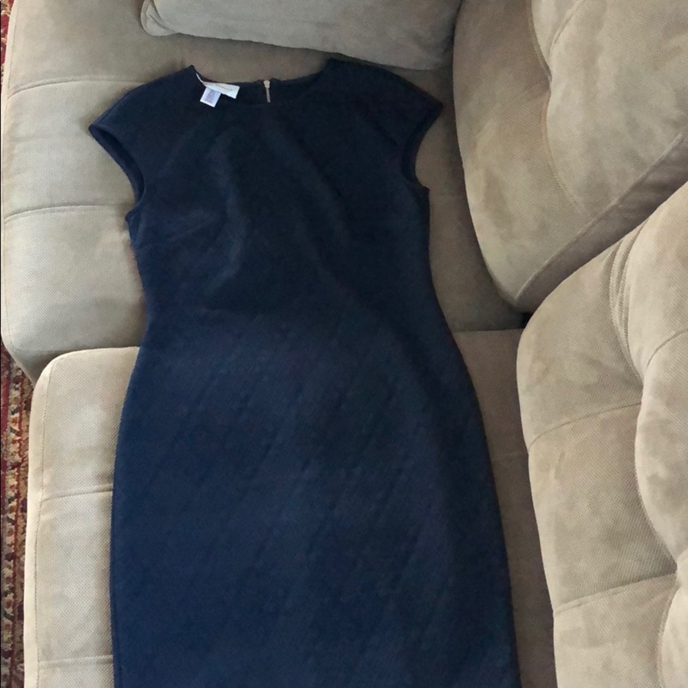 Navy Blue Fitted Dress